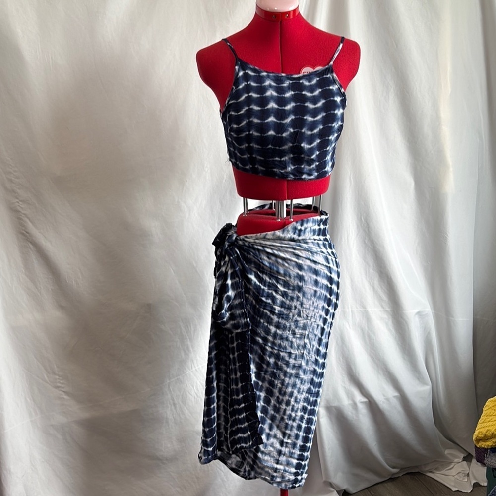 Reverse Blue and White Swim Coverup by Reverse SM442